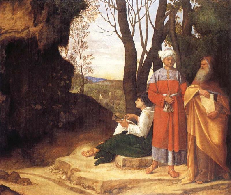 Giorgione Three ways Spain oil painting art