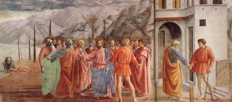 MASACCIO The Tribute Money Norge oil painting art