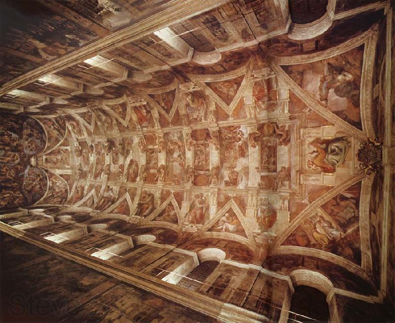 The Ceiling Of The Sistine Chapel Michelangelo Buonarroti