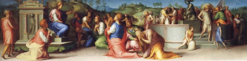 Pontormo Joseph-s Brothers Beg for Help Norge oil painting art