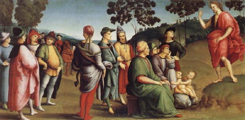 Raphael Saint John the Baptist Preaching Norge oil painting art