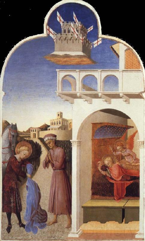 SASSETTA Saint Francis Giving Away His Clothes to the Poor Knight,The Dream of Saint Francis Spain oil painting art
