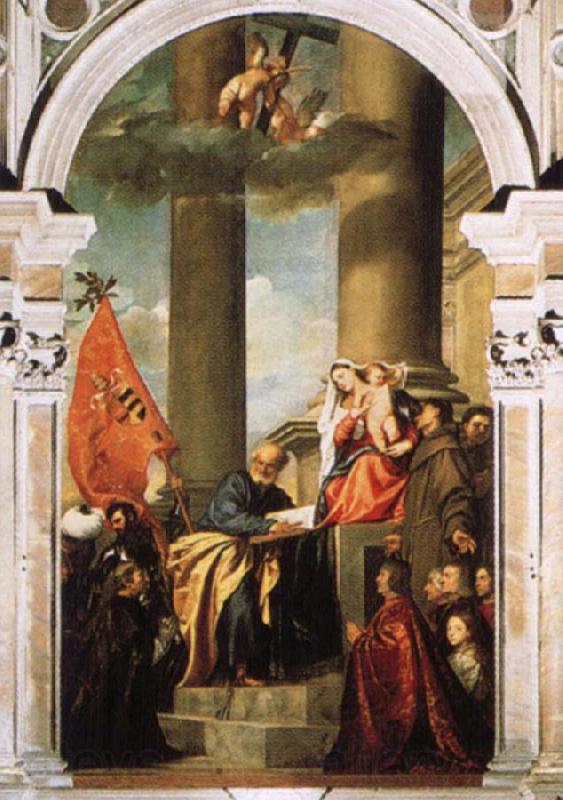Titian Madonna di ca peasaro Spain oil painting art