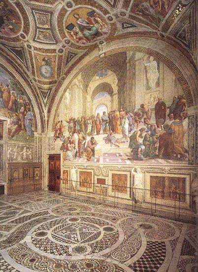 Raffaello View of the Stanza della Segnatura France oil painting art