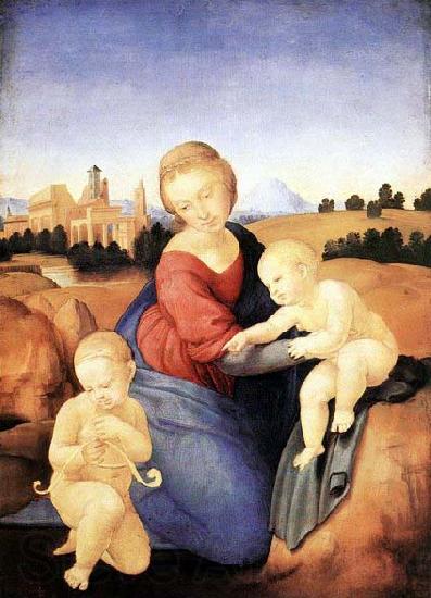 Raffaello Madonna and Child with the Infant St John Germany oil painting art