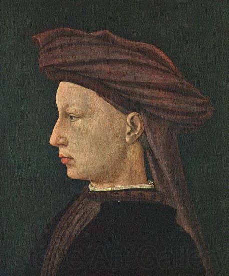 MASACCIO Profile Portrait of a Young Man France oil painting art