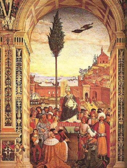 Pinturicchio Aeneas Piccolomini Arrives to Ancona Germany oil painting art