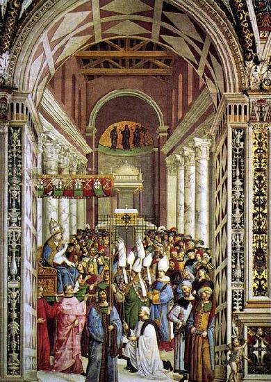 Pinturicchio Aeneas Piccolomini Crowned as Pope Norge oil painting art