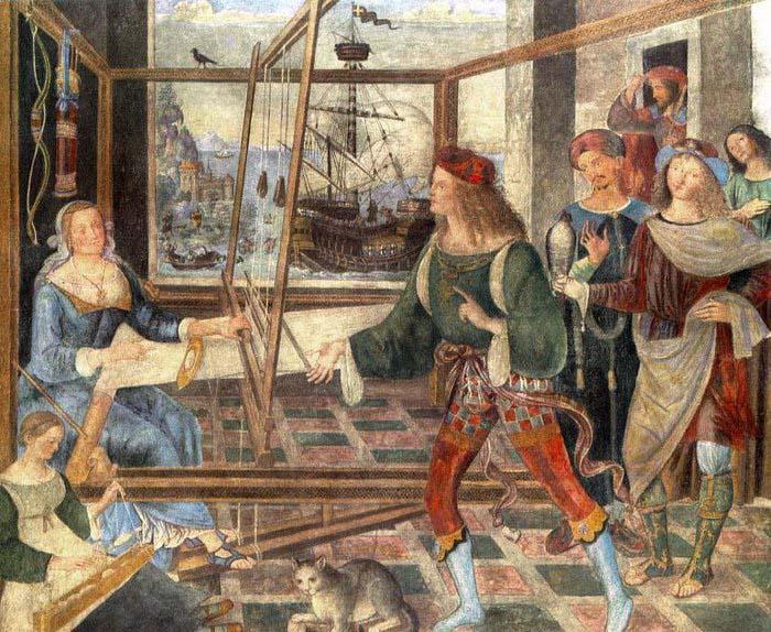 Pinturicchio The Return of Odysseus Spain oil painting art