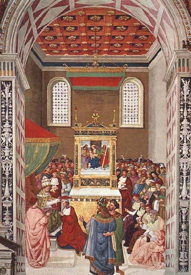 Pinturicchio Piccolomini Receives the Cardinal Hat Spain oil painting art