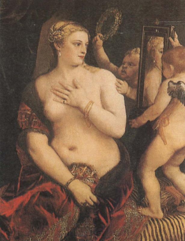 Titian Venus and kewpie Germany oil painting art