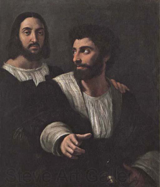Raphael Portrait of the Artist with a Friend Norge oil painting art