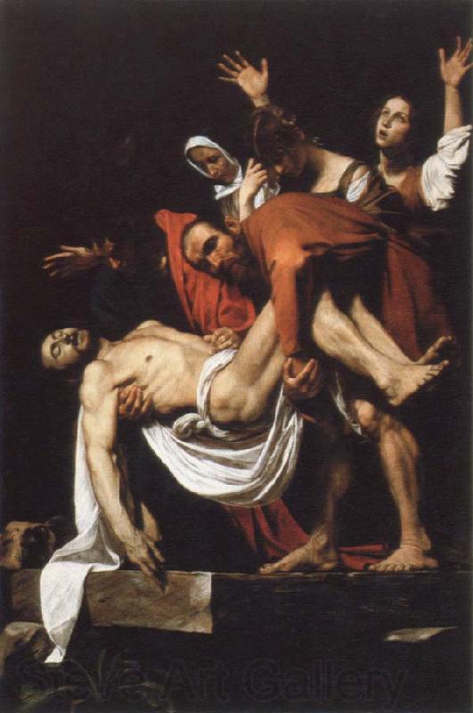 Caravaggio the entombment Norge oil painting art