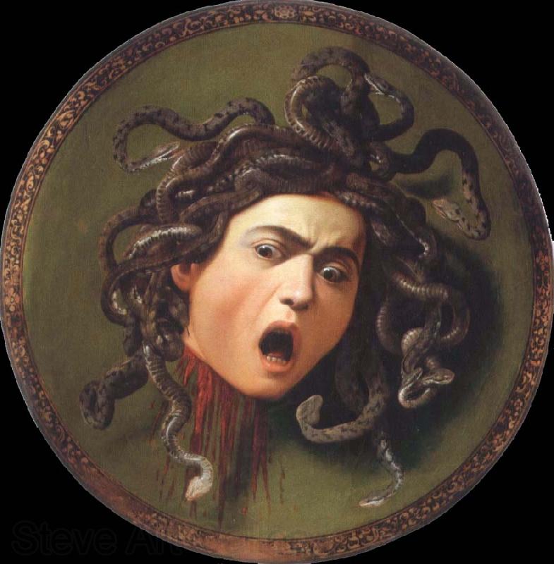 Caravaggio the head of medusa Spain oil painting art