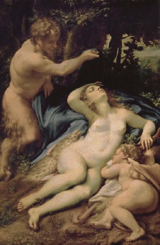 Correggio Venus and Eros was found Lin God Norge oil painting art