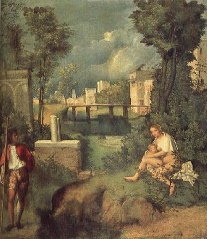 Giorgione Storm Spain oil painting art