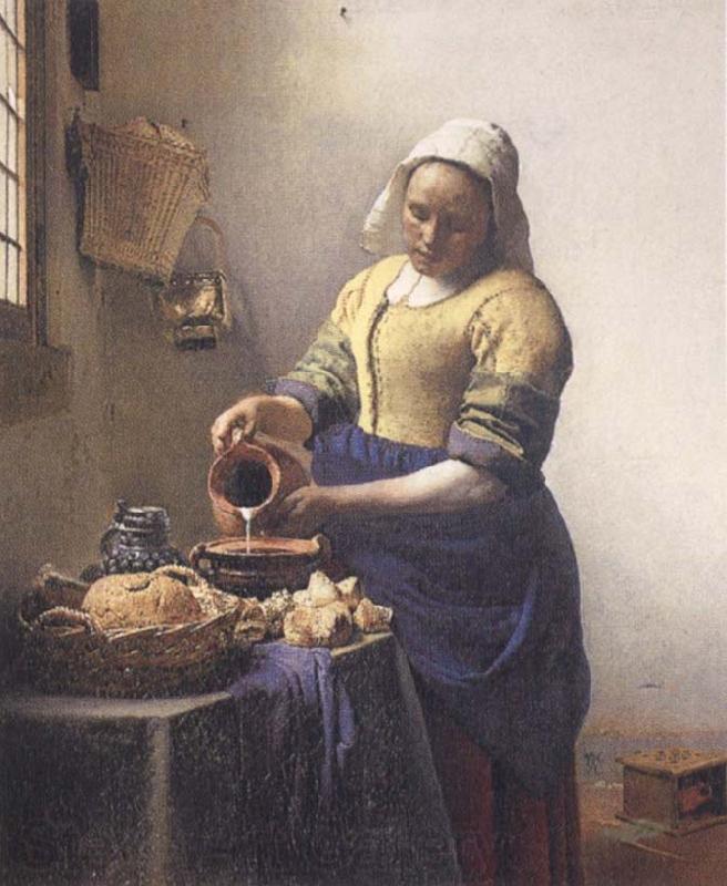 JanVermeer The Kitchen Maid France oil painting art