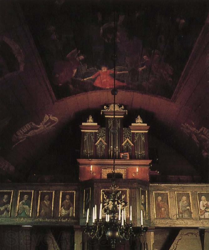 kulturen redan vid medeltidens slut hade orglar funnits i kyrkorna men forst pa 1600 ta let blev de mera allmant gangse Norge oil painting art