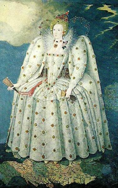 Anonymous queen elizabeth i Spain oil painting art