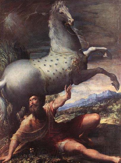 PARMIGIANINO The Conversion of St Paul - Oil on canvas Spain oil painting art