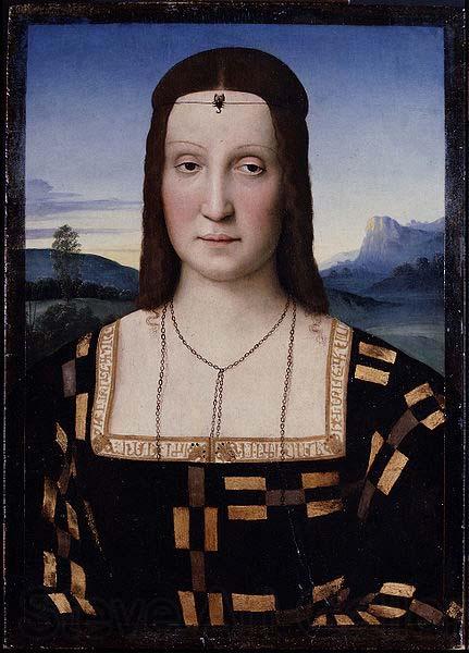 Raphael Portrait of Elisabetta Gonzaga, Spain oil painting art