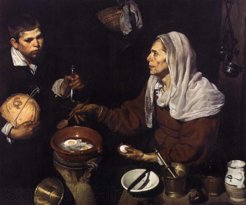 Velasquez Omelette woman Spain oil painting art