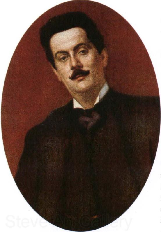 puccini painted in paris in 1899, three years after he weote his highly popular opera la boheme Norge oil painting art