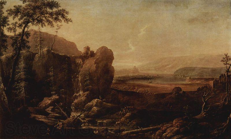 Alexander Landschaft mit Wasserfall Spain oil painting art