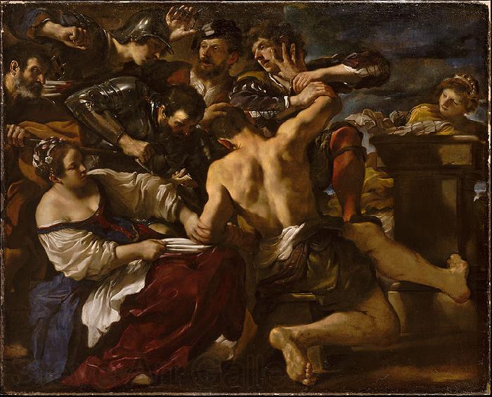 GUERCINO Samson Captured by the Philistines Spain oil painting art