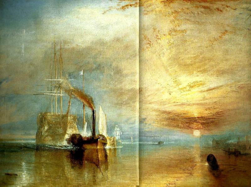 J.M.W.Turner the fighting temeraire Norge oil painting art