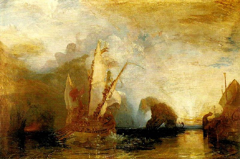 J.M.W.Turner ulysses deriding polyphemus-homer's odyssey Spain oil painting art