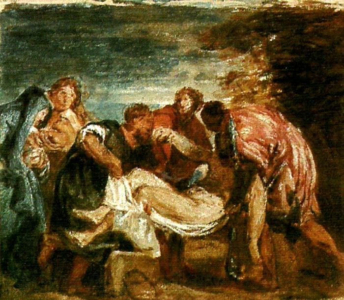J.M.W.Turner copy of tition's entombment Norge oil painting art