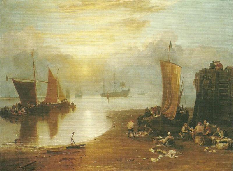 J.M.W.Turner sun rising through vapour Spain oil painting art