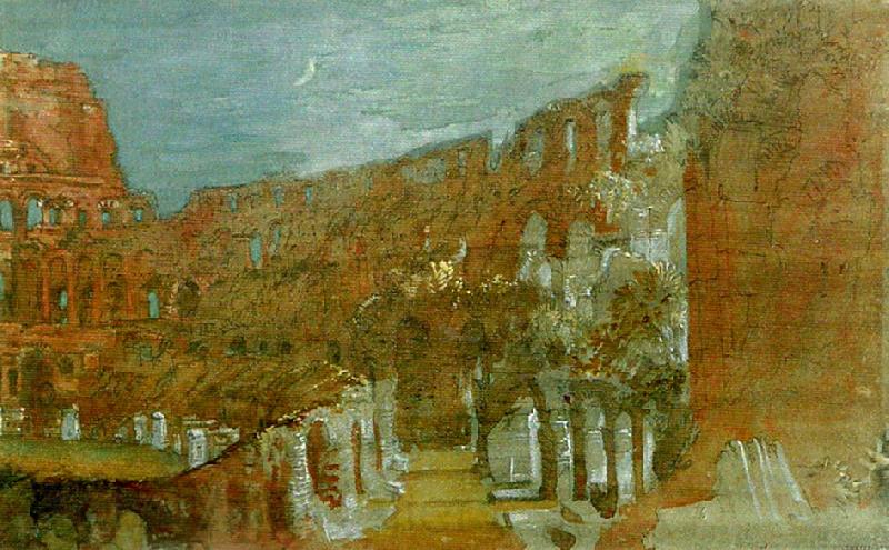 J.M.W.Turner the colosseum by moonlight France oil painting art