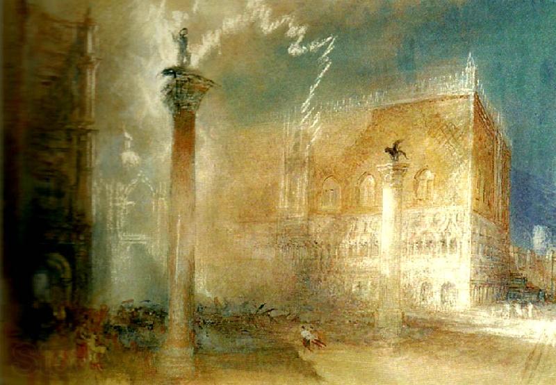 J.M.W.Turner venice storm in the piazzetta France oil painting art