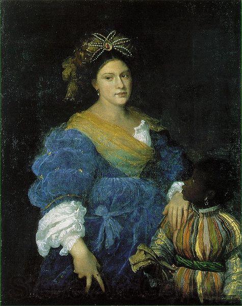 Titian Portrat der Laura de Dianti Norge oil painting art