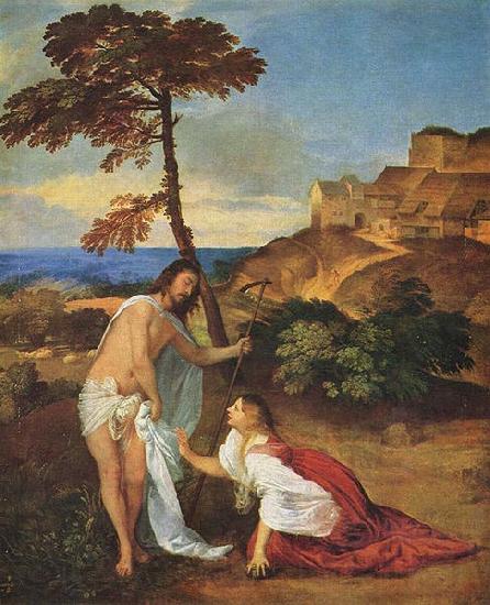 Titian Christus und Maria Magdalena Spain oil painting art