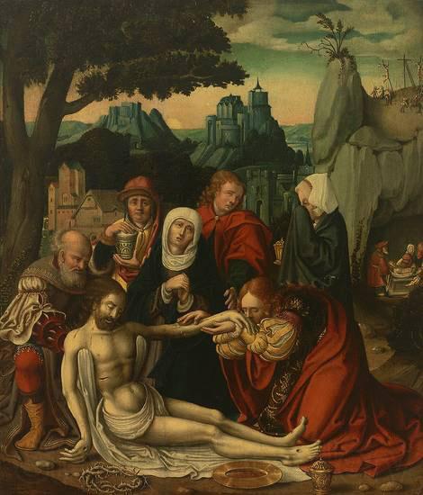 Anonymous Crucifixion, Descent from the Cross and Entombment of Christ France oil painting art
