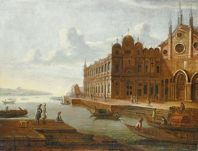 Anonymous Fancy portraial of the Scuola Grande di San Marco Spain oil painting art