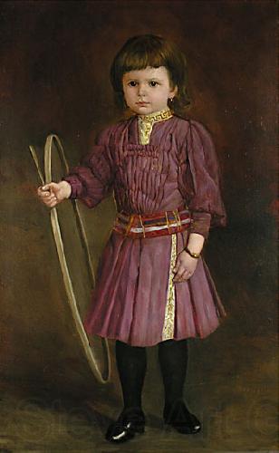 Anonymous Portrat eines Kindes mit Schlagreif France oil painting art