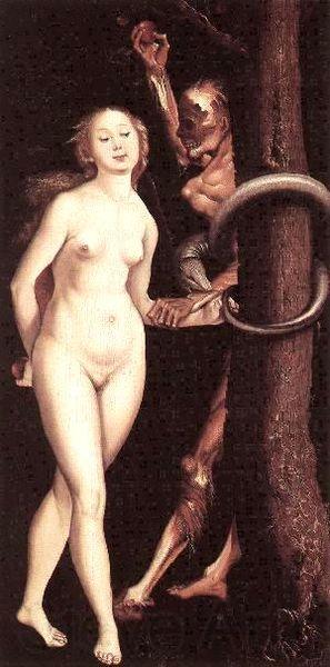 Baldung Eve Serpent and Death France oil painting art