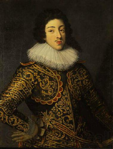 Portrait of Louis XIII of France oil painting reproduction by