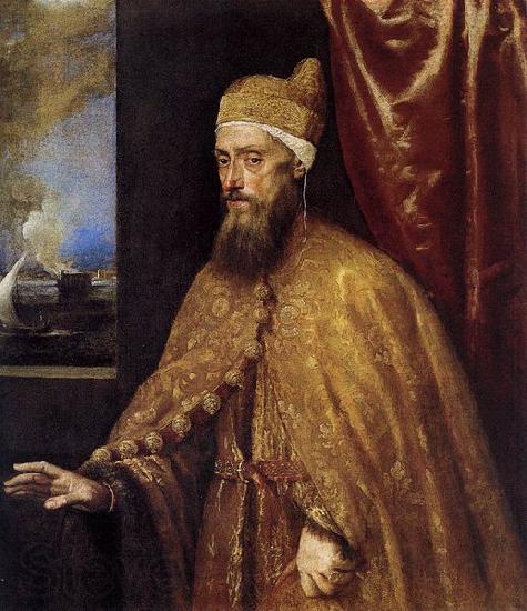 Titian Portrait of the Doge Francesco Venier Norge oil painting art