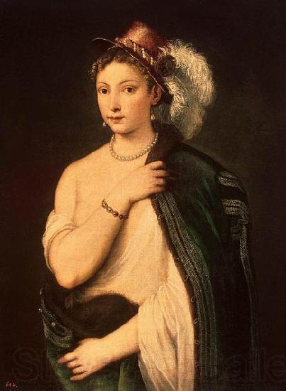 Titian Female Portrait France oil painting art