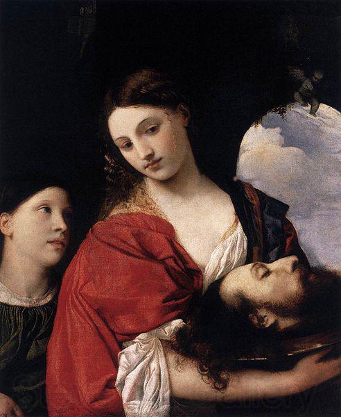 Titian Salome con la testa del Battista Spain oil painting art