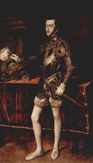 Titian Portrat Philipp II Norge oil painting art