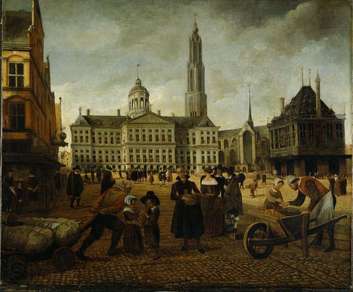 Anonymous Dam Square. Spain oil painting art