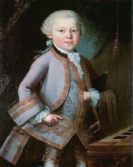 Anonymous The Boy Mozart Spain oil painting art