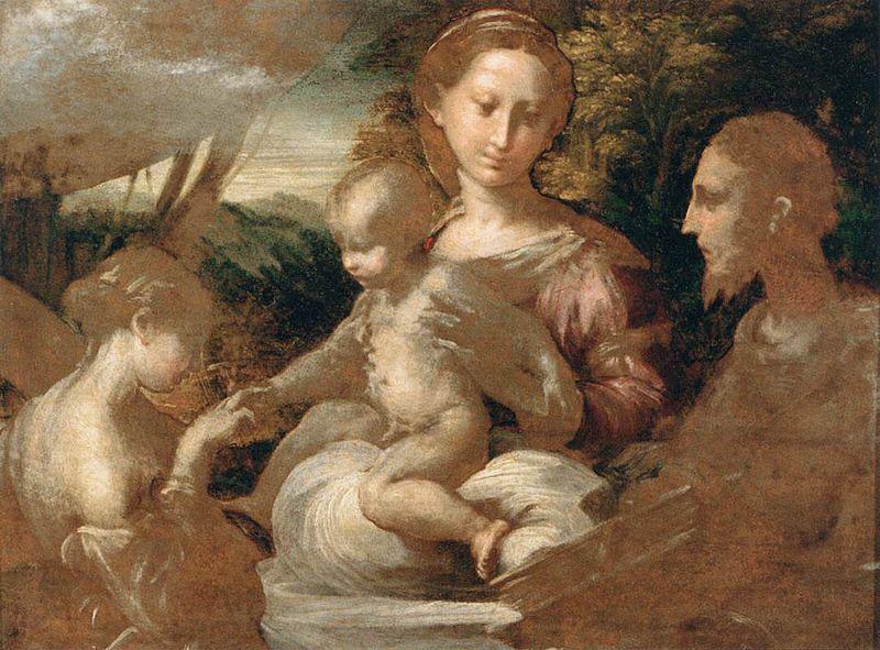 PARMIGIANINO The Mystic Marriage of St Catherine Spain oil painting art