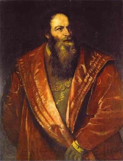 Titian Portrait of Pietro Aretino Germany oil painting art